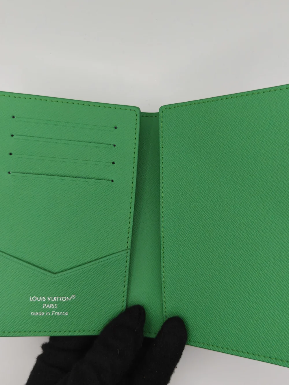 Louis Vuitton Green Golf Monogram Passport Cover